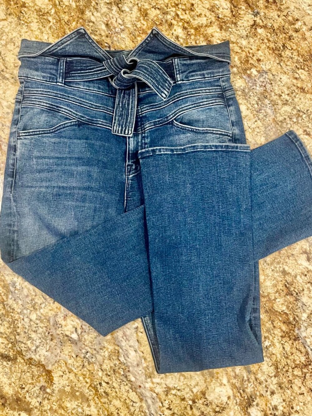 MOTHER Triple Stack Insider Ankle Jeans "Chick Flick" Size 32 Casual, Denim Fun